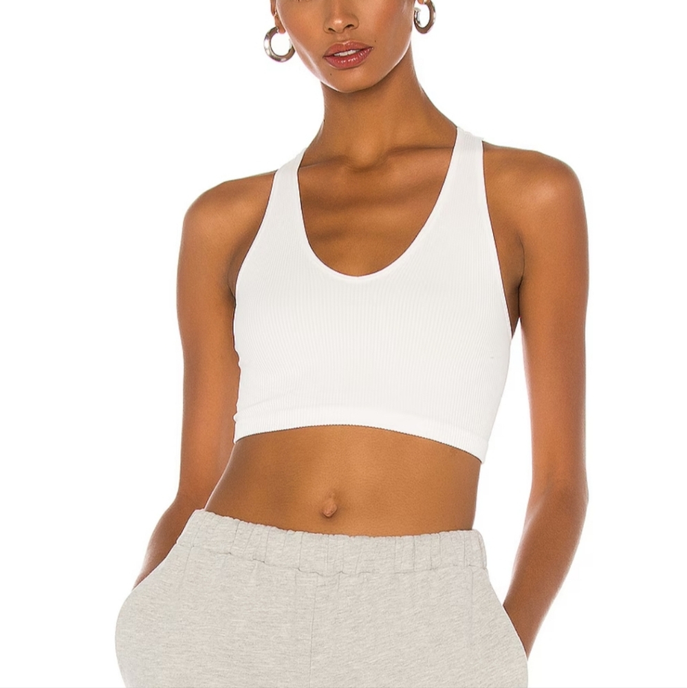 Free People Movement Free Throw Crop Bra Top White XS